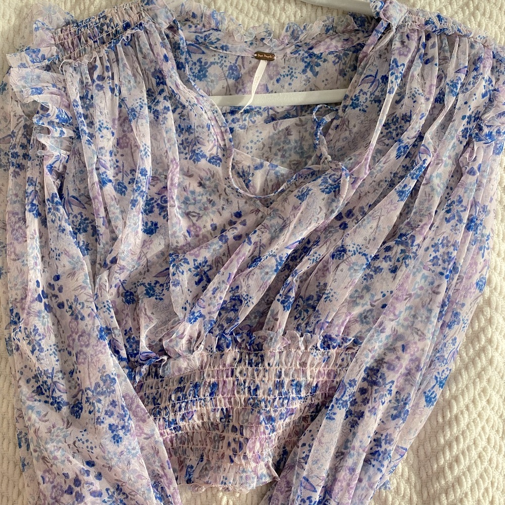 FLORAL FREE PEOPLE BLOUSE